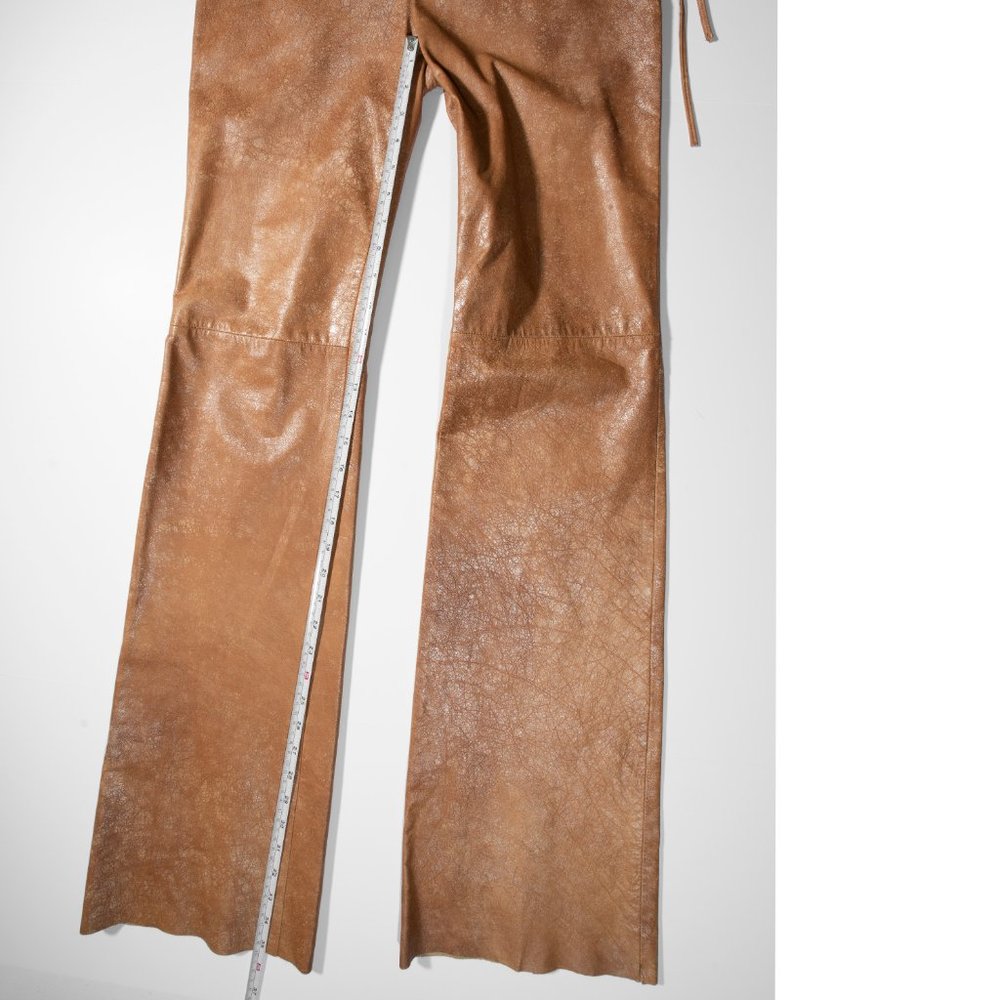 Emanuel Ungaro Fuchsia Leather pants - Size 6 - Picture 10 of 14